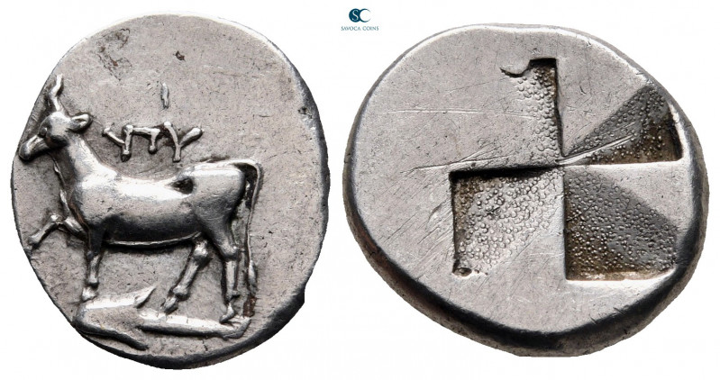Thrace. Byzantion circa 340-320 BC. 
Siglos-Drachm AR

16 mm, 5,38 g

'ΠΥ, ...