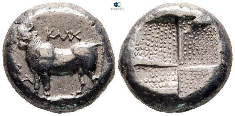 Bithynia. Kalchedon circa 367-340 BC. 
Tetradrachm AR

22 mm, 14,96 g

Bull...