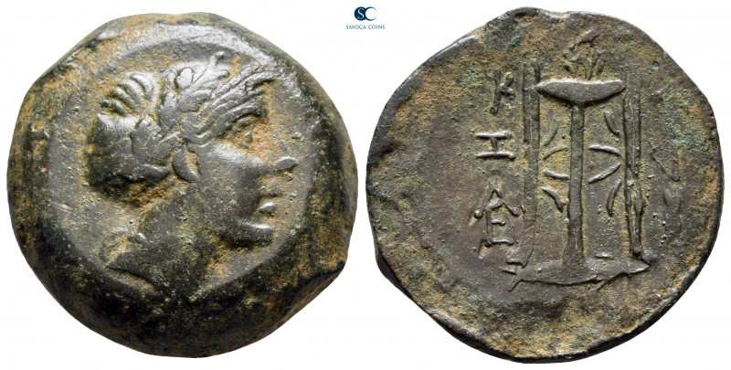 Mysia. Kyzikos circa 300-200 BC. 
Bronze Æ

26 mm, 16,55 g

Head of Kore So...