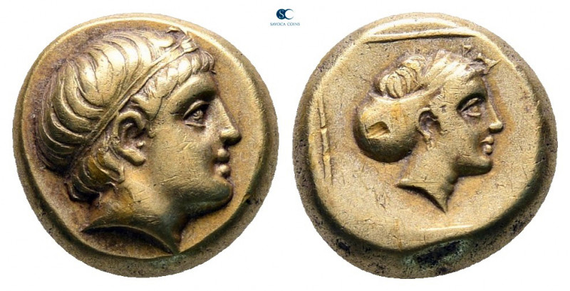 Lesbos. Mytilene circa 377-326 BC. 
Sixth Stater or Hekte EL

10 mm, 2,55 g
...