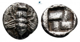 Ionia. Ephesos  circa 550-500 BC. Hemiobol AR