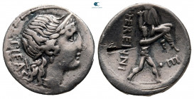 M. Herennius 108-107 BC. Rome. Denarius AR