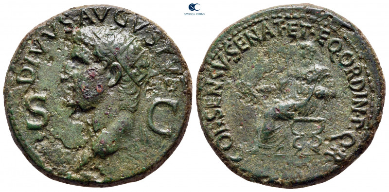 Augustus 27 BC-AD 14. Struck under Gaius (Caligula). Rome
As Æ

28 mm, 15,96 ...