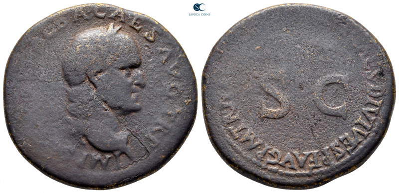 Galba AD 68-69. Restitution issue, struck under Titus 80-81 AD. Rome
Sestertius...