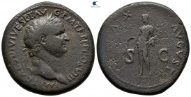 Titus AD 79-81. Uncertain Thracian mint. Sestertius Æ
