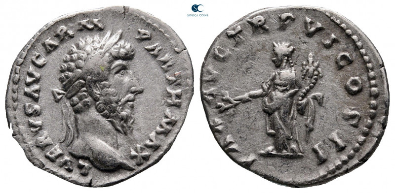 Lucius Verus AD 161-169. Rome
Denarius AR

17 mm, 3,26 g

L VERVS AVG ARM P...