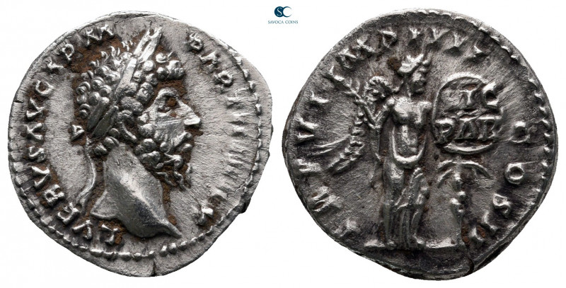 Lucius Verus AD 161-169. Rome
Denarius AR

16 mm, 3,46 g

L VERVS AVG ARM P...