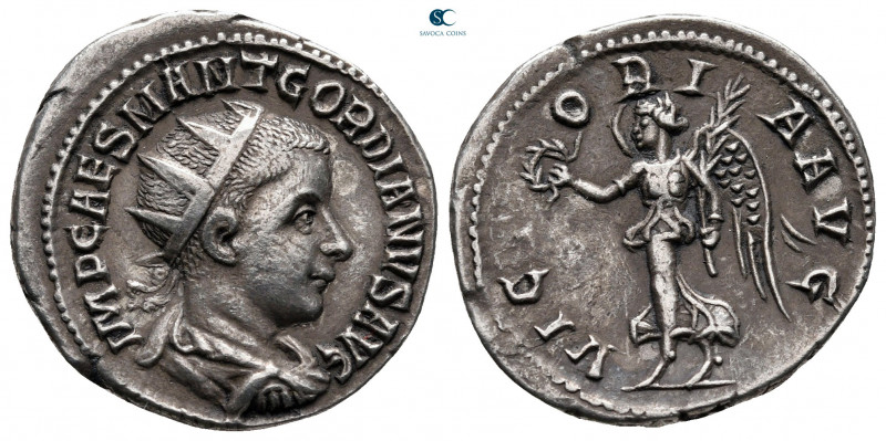 Gordian III AD 238-244. Rome
Antoninianus AR

20 mm, 3,94 g

IMP CAES M ANT...