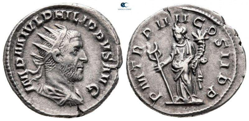 Philip I Arab AD 244-249. Rome
Antoninianus AR

20 mm, 3,92 g

IMP M IVL PH...