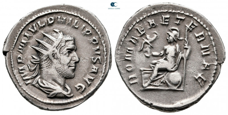 Philip I Arab AD 244-249. Rome
Antoninianus AR

20 mm, 3,96 g

IMP M IVL PH...