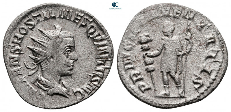 Hostilian, as Caesar AD 250-251. Rome
Antoninianus AR

18 mm, 2,76 g

[C VA...