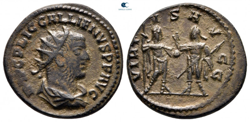 Gallienus AD 253-268. Samosata
Billon Antoninianus

20 mm, 4,38 g

[IMP] C ...