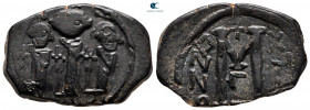 Heraclius & H.Constantine & Martina AD 610-641. Cyprus. Follis or 40 Nummi Æ