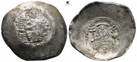 Alexius I Comnenus AD 1081-1118. Post-reform period, second coinage. Constantinople. Aspron Trachy BI