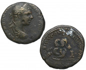 218-222d.C. Heliogábalo. Nicopolis de Istrum. Bronce provincial . Ae. 4,30 g. BC+. Est.40.