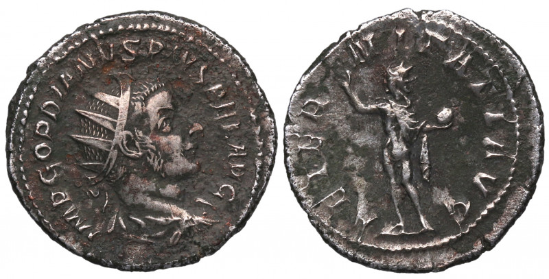 238 d.C. Gordiano III. Roma. Antoniniano. Ve. 4,27 g. AETERNITATI AV. MBC-. Est....