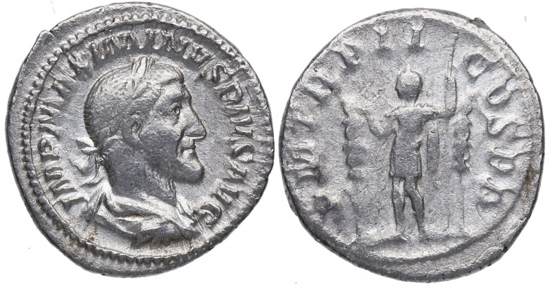 236 d.C. Maximino I. Roma. Denario. RSC 51 – RIC 2. Ag. 3,38 g. PM TR P II COS P...