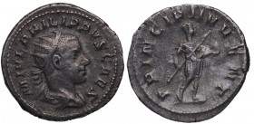 247-249 dC. Filipo II (247-249 dC). Antoniniano. Ve. 3,81 g. MBC+ / MBC. Est.45.