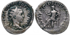 251 d.C. Herenio Etrusco. Roma. Antoniniano. Ve. 3,04 g. MBC-. Est.80.