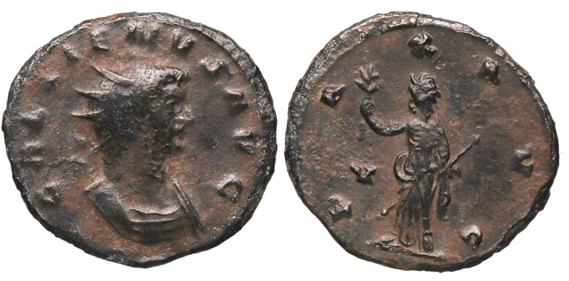 253-268 d.C. Galieno (253-268 dC). Antoniniano. Ae. 2,81 g. /PAX AVG - V . MBC-....