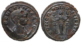 270-275 d.C.. Severina. Roma. Aureliano. Ag. 4,38 g. Golpecito en anverso. MBC / MBC+. Est.80.