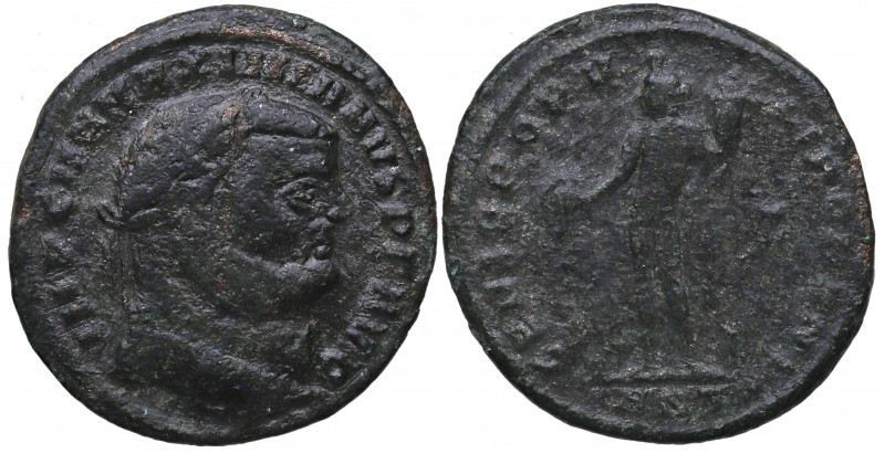 300-1 d.C. Maximiano Hércules. Antioquía. Nummus. Ae. 8,79 g. IMP CMA MAXIMIANVS...