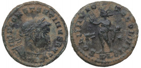 307-337 d.C. Constantino I (307-337). Lyon. Nummus. Ae. 3,19 g. IMP CONSTANTINVS PF AVG Busto de Constantino a derecha, laureado y con capa alrededor ...