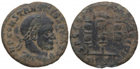 313 d.C. Constantino I (307-337). Nummus. Ae. 3,38 g. MP CONSTANTINVS PF AVG. BC-. Est.20.