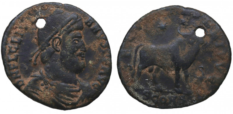 355 – 360 dC. Juliano II. Roma. AE1. Ve. 8,00 g. Agujero. (BC+ / MBC-). Est.60....