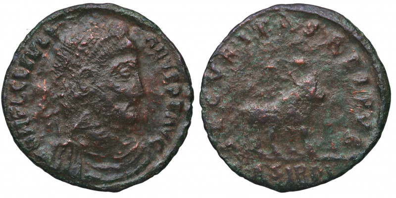 361-3 d.C. Juliano II. Sirmium. Maiorina. Ae. 5,70 g.  N FL CL IVLIANVS PF AVG /...