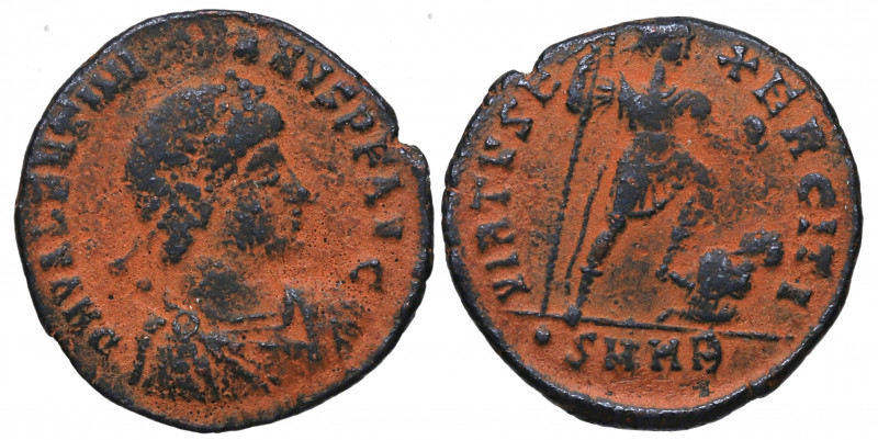 375-392 d.C.. Valentiniano II. Heraclea. Maiorina. Ae. 4,79 g. VIRTVS EXERCITI. ...