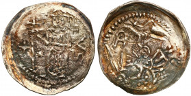 Medieval coins
POLSKA / POLAND / POLEN / SCHLESIEN

Bolesław I Wysoki (1163-1201). Denar, Wroclaw (Breslau) - VERY NICE 

Aw.: Biskup z biblią i ...