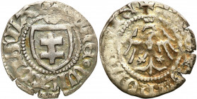 Medieval coins
POLSKA / POLAND / POLEN / SCHLESIEN

Władysław Jagiełło (1386-1434). Ternar koronny - VERY NICE 

Aw.: Tarcza z podwójnym krzyżem ...