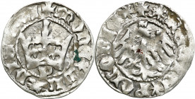 Medieval coins
POLSKA / POLAND / POLEN / SCHLESIEN

Władysław Jagiełło (1386–1434). Polgrosz koronny, Krakow (Cracow) - litera P 

Odmiana z lite...