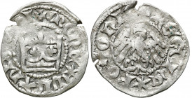 Medieval coins
POLSKA / POLAND / POLEN / SCHLESIEN

Władysław Jagiełło (1386–1434). Polgrosz koronny, Krakow (Cracow) 

Odmiana bez liter pod kor...