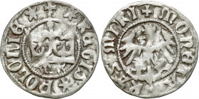 Medieval coins
POLSKA / POLAND / POLEN / SCHLESIEN

Kazimierz IV Jagiellończyk (1446-1492). Polgrosz koronny 1408-1410, Krakow (Cracow) - litery MK...