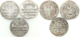 Sigismund I Old
POLSKA/ POLAND/ POLEN / POLOGNE / POLSKO

Zygmunt I Stary. Grosz 1527, 1528, 1529, Krakow (Cracow), set 3 coins 

W roczniku 1527...