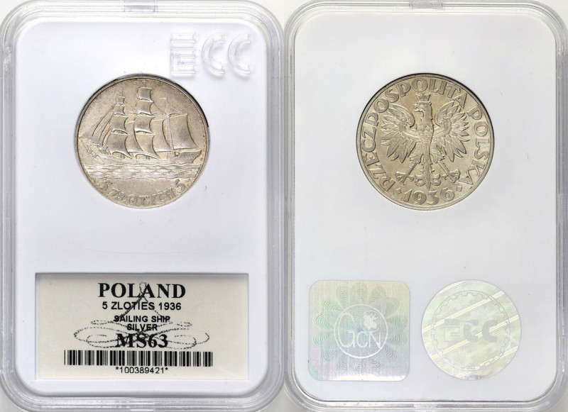 Poland II Republic
POLSKA / POLAND / POLEN / POLOGNE / POLSKO

II RP. 5 zloty...