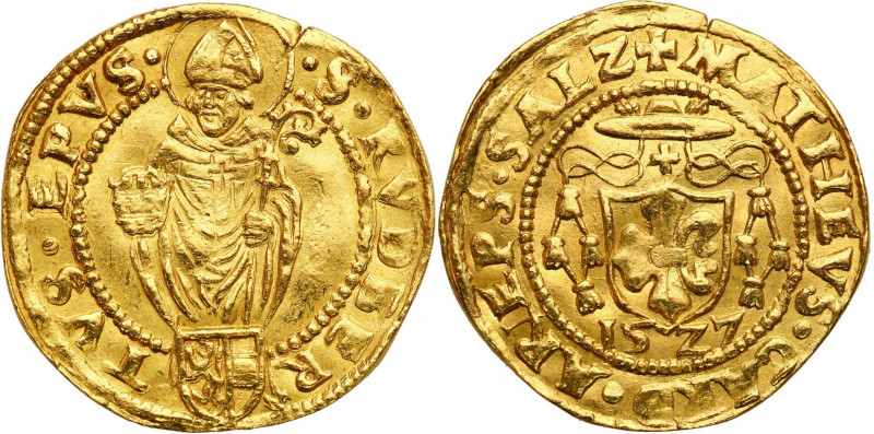 Austria
Austria, Mateusz Lang Wellenburg (1519-1540). Ducat 1527, Salzburg - RA...
