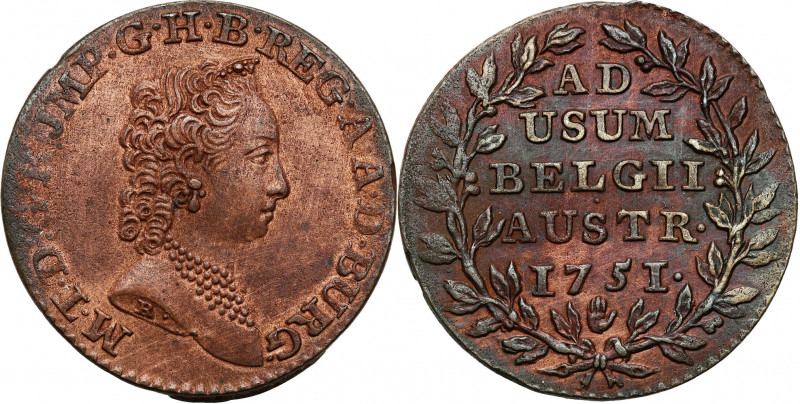 Austria
Austria. Maria Teresa (1740-1780). Dubbel oord (Liard) 1751, Antwerp 
...