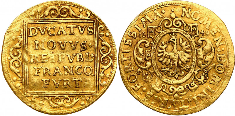 Germany
Germany, Frankfurt. Ducat 1640 

Lekko pofalowana powierzchnia, drobn...