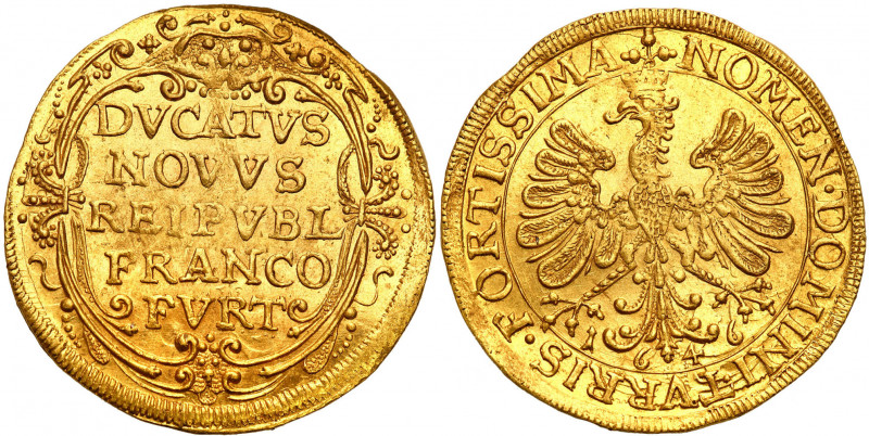 Germany
Germany, Frankfurt, Ducat 1646 - NO 

Piękna moneta z pełnym lustrem ...