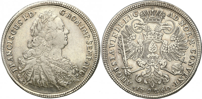 Germany
Germany, Augsburg. Francis I (1745-1765). Thaler 1760 

Przyzwoicie z...
