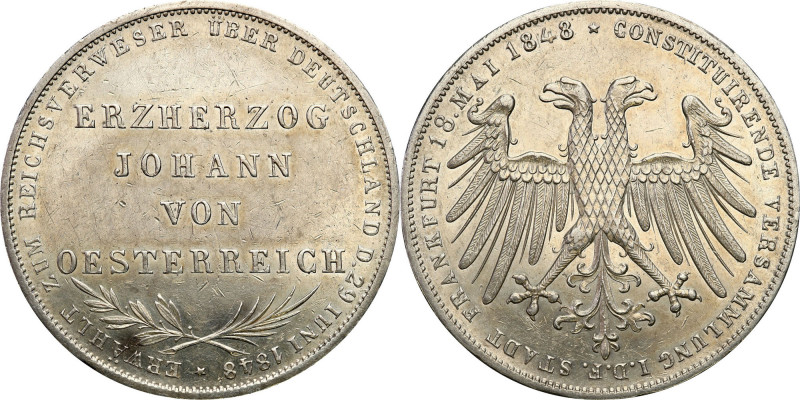 Germany
Germany, Frankfurt. 2 guilders 1848 

Moneta wybita z okazji wyboru J...