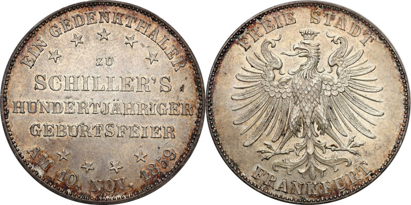 Germany
Germany. Thaler 1859, Frankfurt 

Wybity na 100-lecie urodzin Friedri...