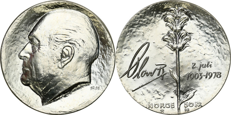 Norway
Norway, Olaf V (1957-1991). 50 korun 1978, Kongsberg 

Moneta wybita z...