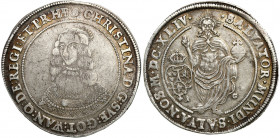 Sweden
Sweden. Krystyna (1632-1654). Thaler 1643, Stockholm 

Aw: Półpostać lekko w lewo. W otoku: CHRISTINA D G SVE GOT WAN Q DE REGI ET PR HERw: ...