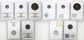 Sweden
Poland, Russia, Riga. Penny, penny, 1 and 5 kopecks GCN VF25-AU55, set of 5 coins 

Zestaw zawiera: - Zygmunt III Waza, Grosz 1612, Kraków G...