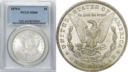 USA (United States of America)
USA. 1879 S Dollar, San Francisco PCGS MS66 - BEAUTIFUL 

Wyśmienicie zachowana moneta z obustronnym połyskiem menni...
