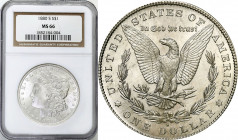 USA (United States of America)
USA. Dollar $ 1 1880 S, San Francisco NGC MS66 

Wyśmienicie zachowana moneta z obustronnym połyskiem menniczym.Do m...